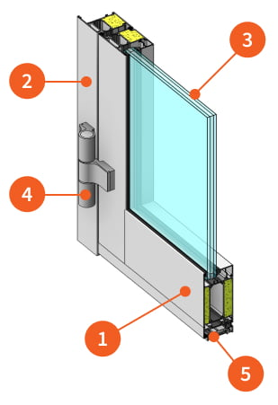 Конструкция противопожарной двери стеклянной